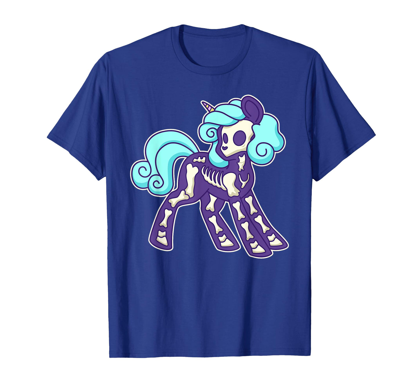 Pastel Goth Unicorn Skeleton T-Shirt