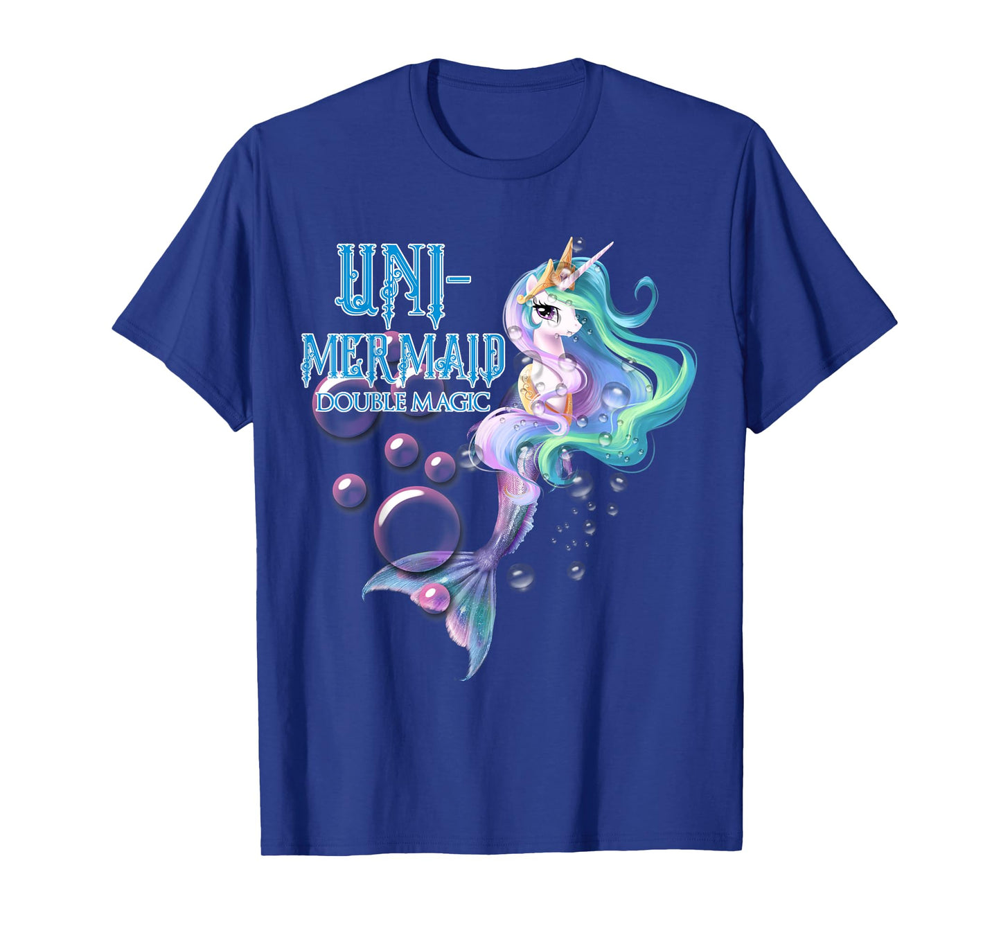 Uni-Mermaid Double Magic Tshirt Funny Unicorn Tshirt