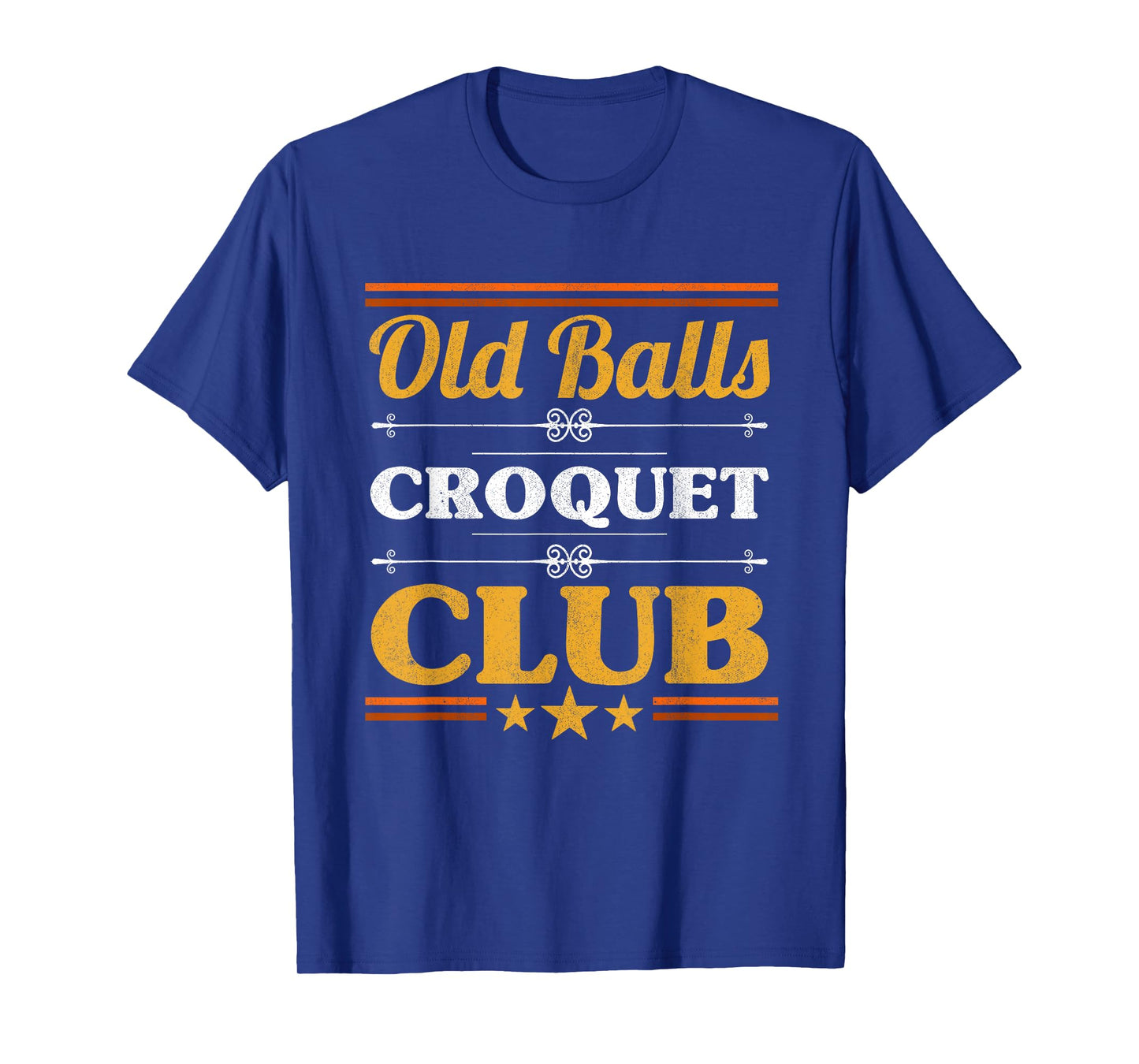 Old Balls Croquet Club Mallet Wickets Enthusiast Lawn Game T-Shirt