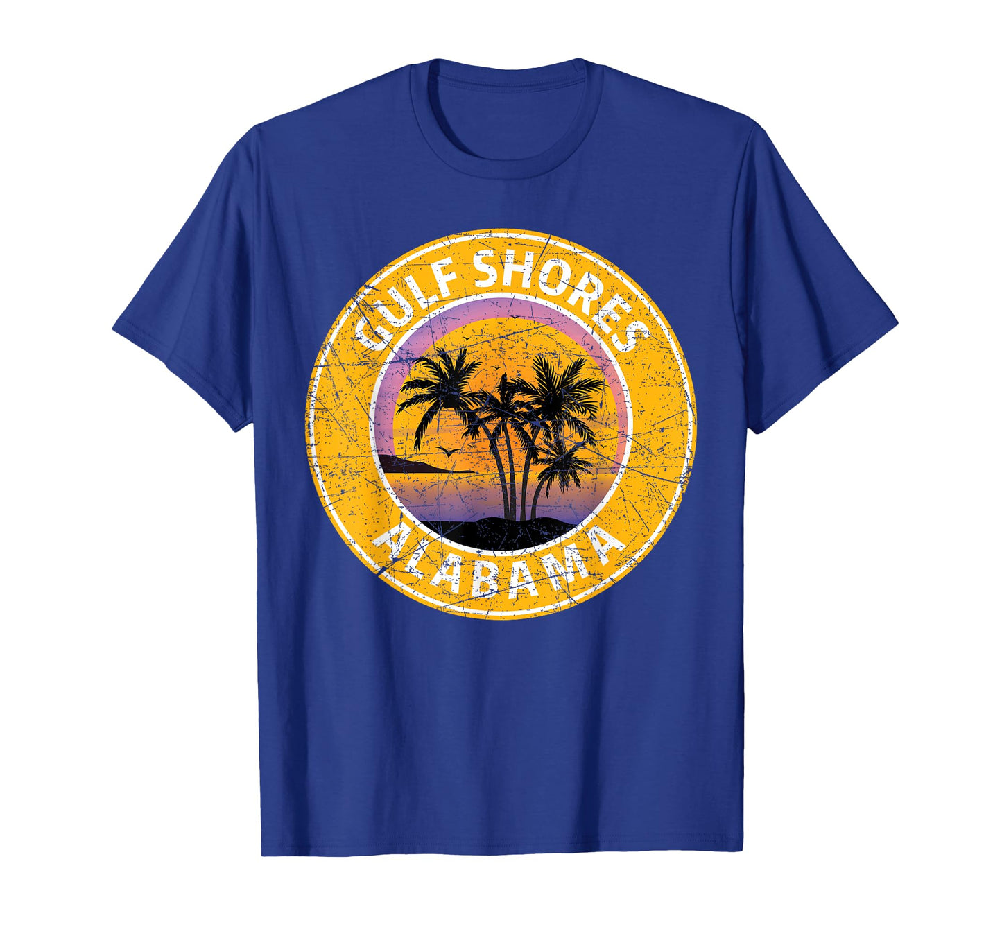 Gulf Shores Alabama Al Vintage Retro 80s Summer Travel T-Shirt