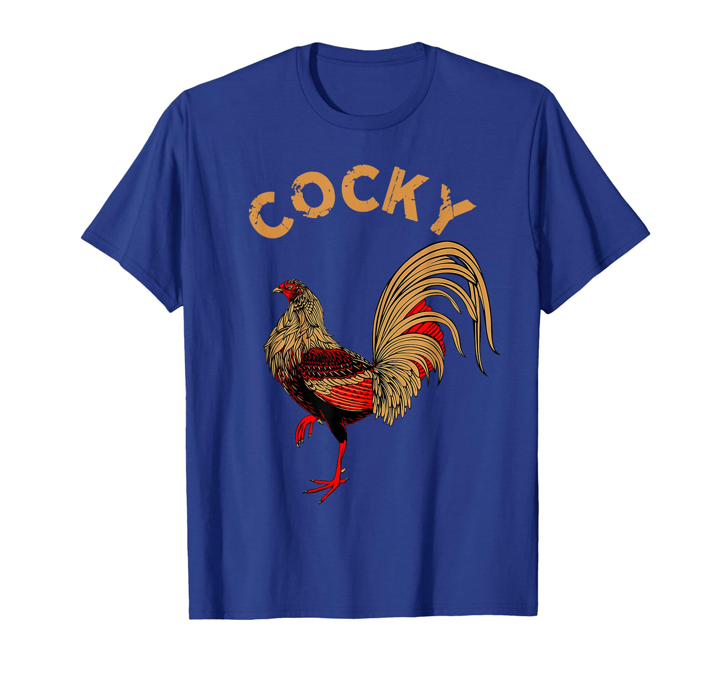 Cool Rooster Cocky Retro Vintage Chicken Tee T-Shirt