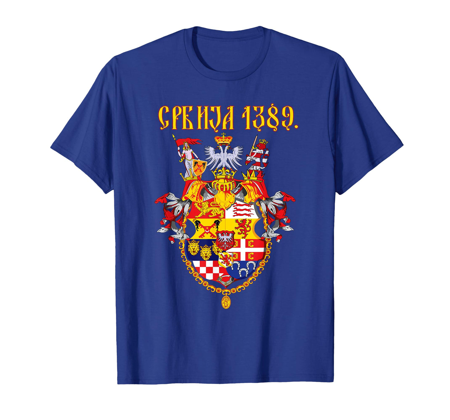 Serbia Srbija, Medieval Kingdom of Serbia, Cyrillic Srbija T-Shirt