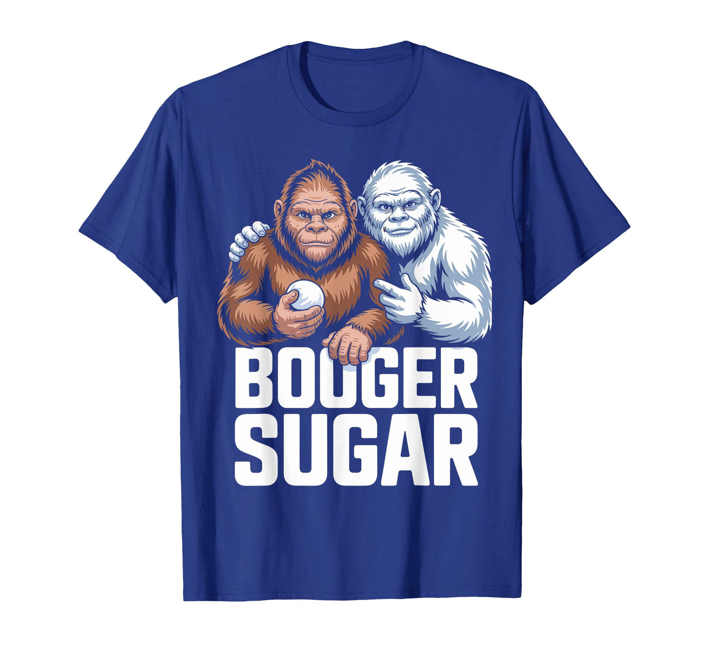 Booger Sugar Sasquatch Yeti Nose Beers Nose Nachos Selfi T-Shirt