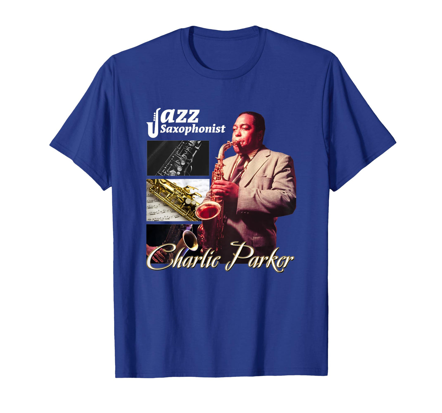 Charlie Parker_002_Back Printed T-Shirt