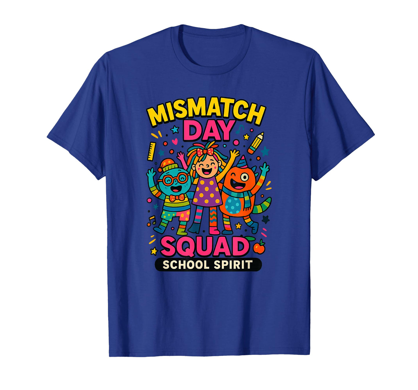 Mismatch Day Squad School Spirit Fall Semester Autumn Vibes T-Shirt