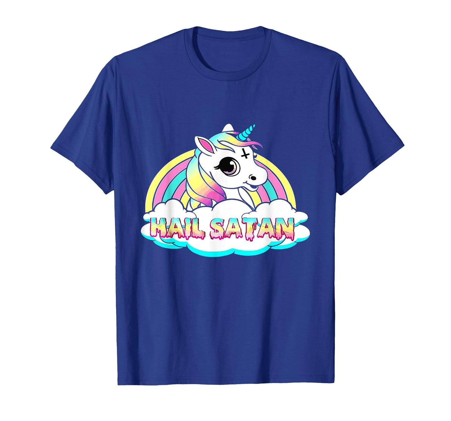 Unicorn Hail Satan - Funny Satanic T-Shirt