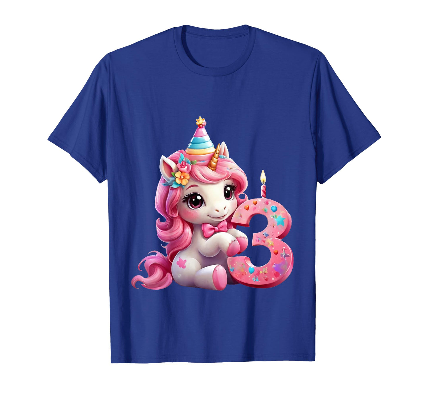 NUMBER 3 YEARS GIRL UNICORN 3rd BIRTHDAY T-Shirt