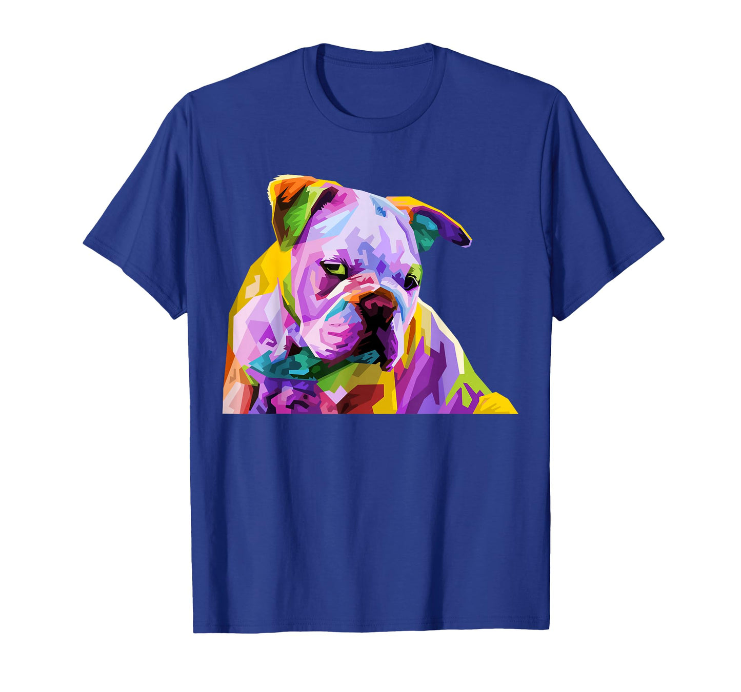 English British Bulldog Pop Art Portrait for Dog Owners T-Shirt