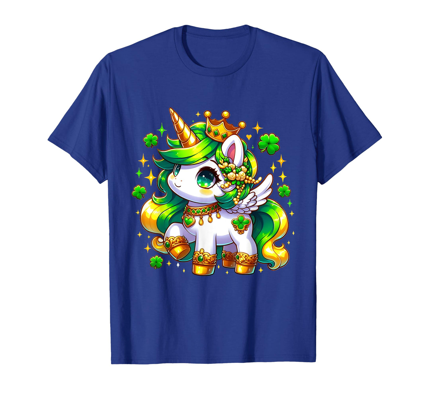 Cute Unicorn St Patricks Day Girls Kids Shamrock Lepricorn T-Shirt
