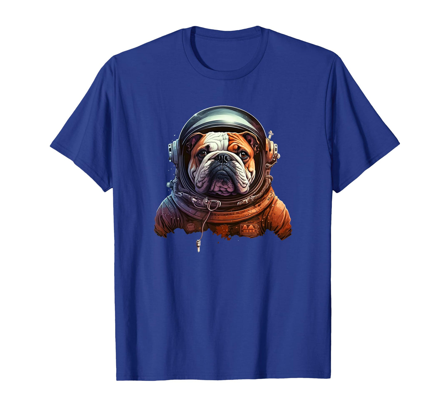 Funny Bulldog Dog Astronaut In the Space T-Shirt