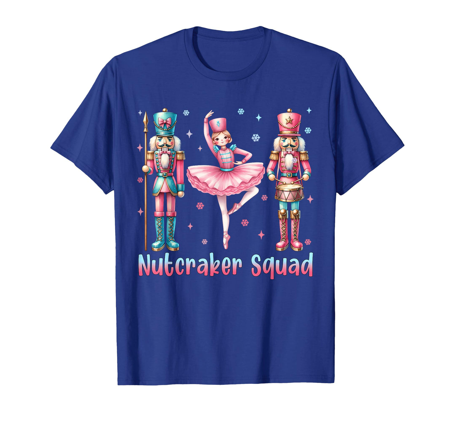 Nutcracker Squad Ballet Dance Merry Christmas Women Kid Girl T-Shirt