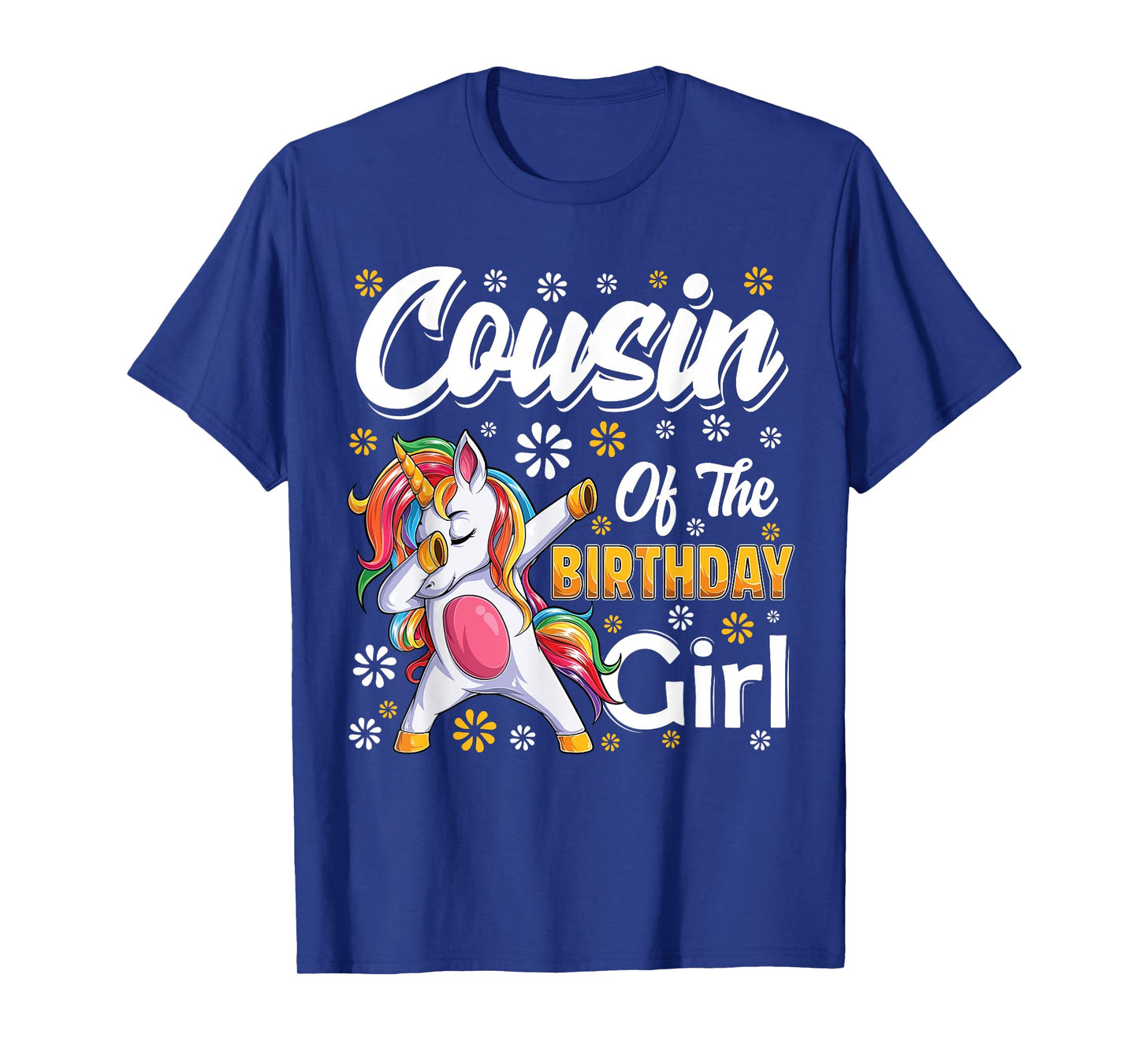 awesome dabbing unicorn birthday Cousin Family Matching T-Shirt