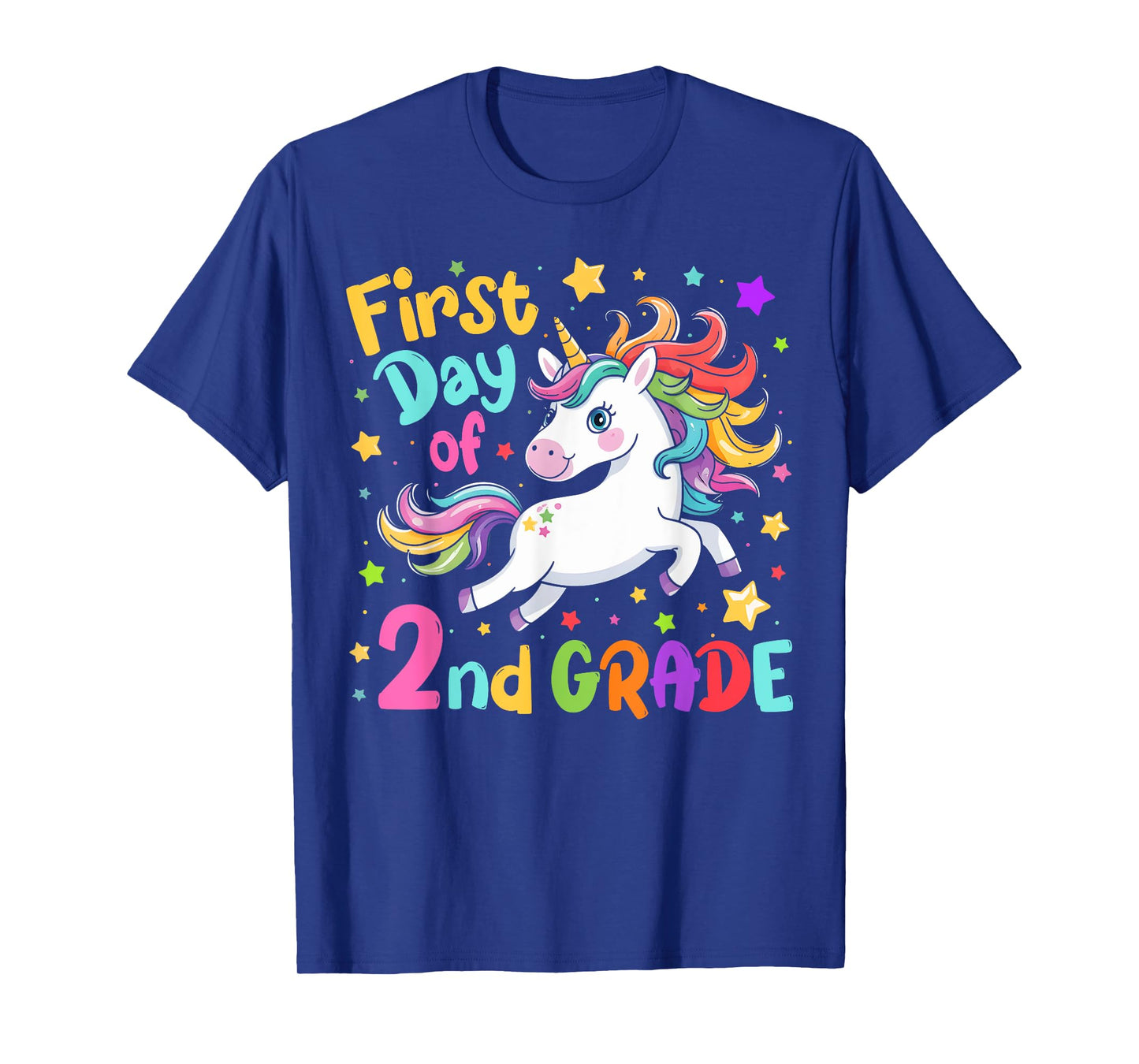 First Day Of 2nd Grade Second Grade Back To School Unicorn T-Shirt