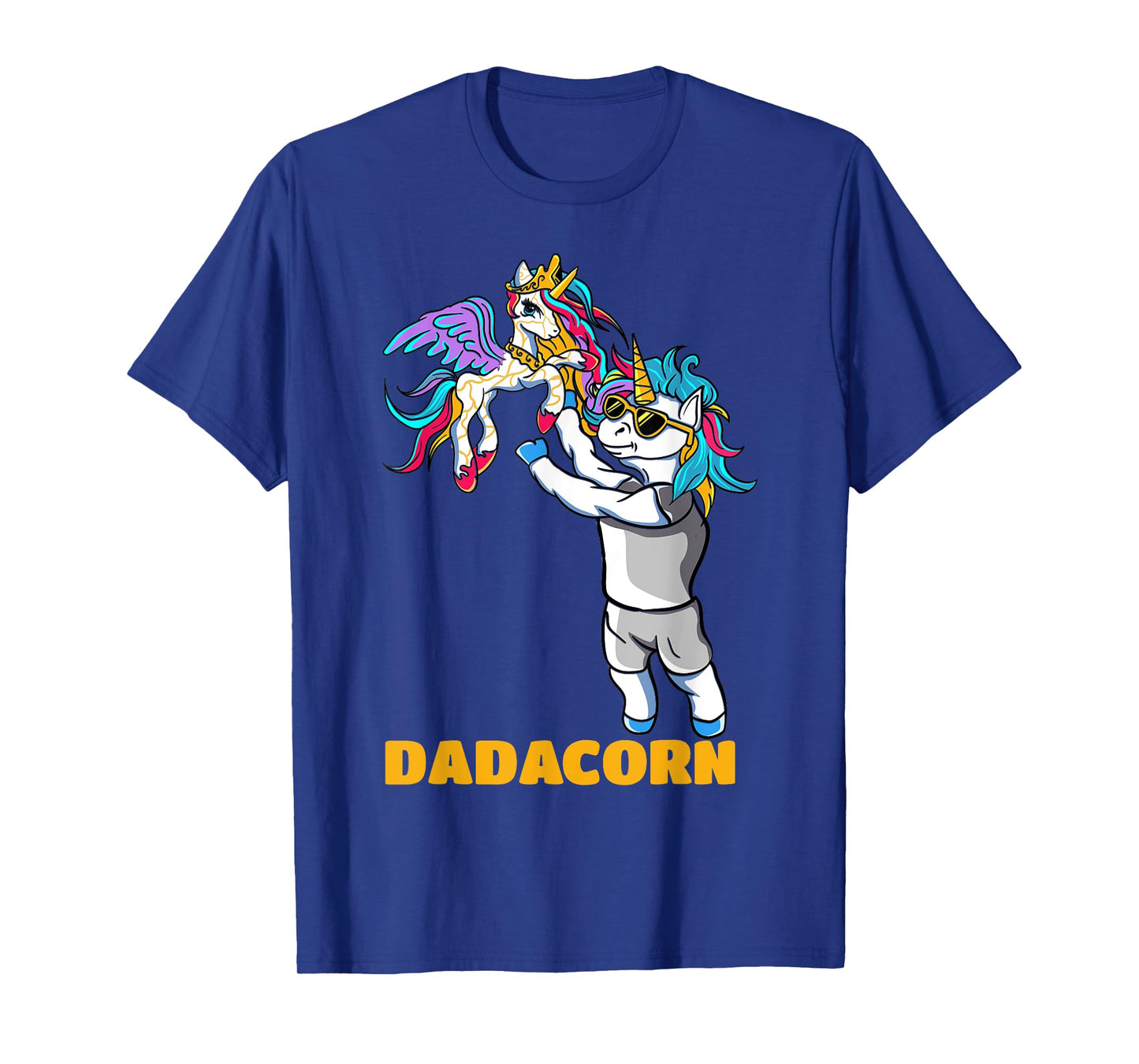 Dadacorn Unicorn Dad for a Family Daddy Fathers Day T-Shirt