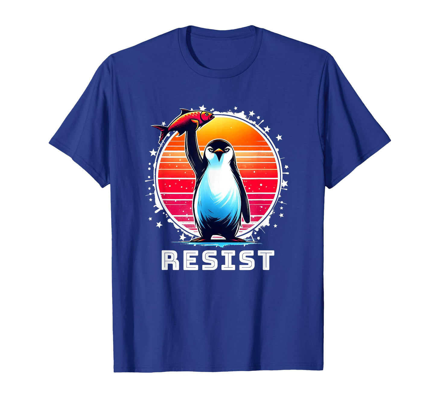 Resist Shirt Funny Resist Penguins Protest Against Tariffs T-Shirt
