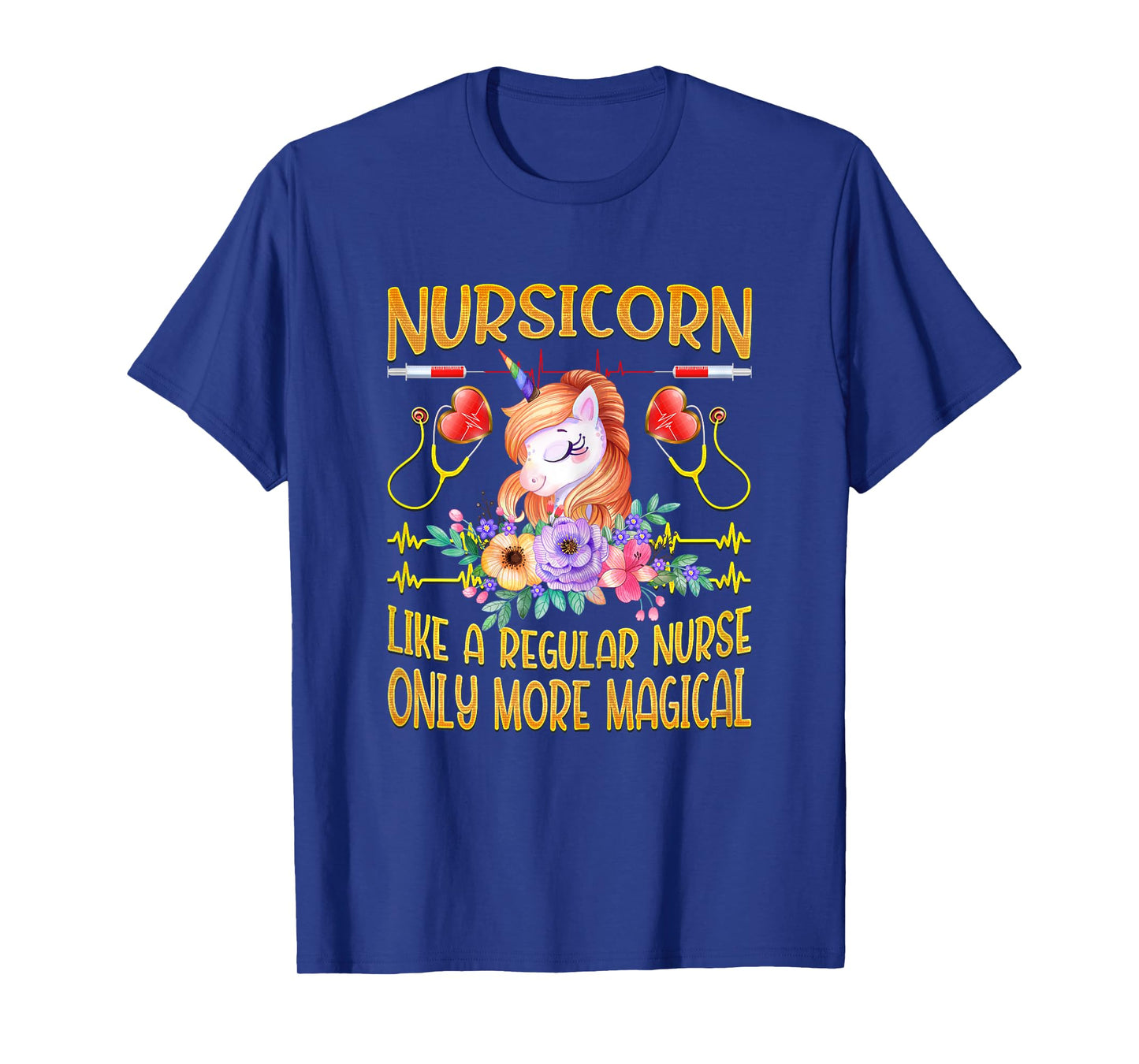 Nursing Shirts For Nurses Funny, Nurse Unicorn Nursicorn T-Shirt