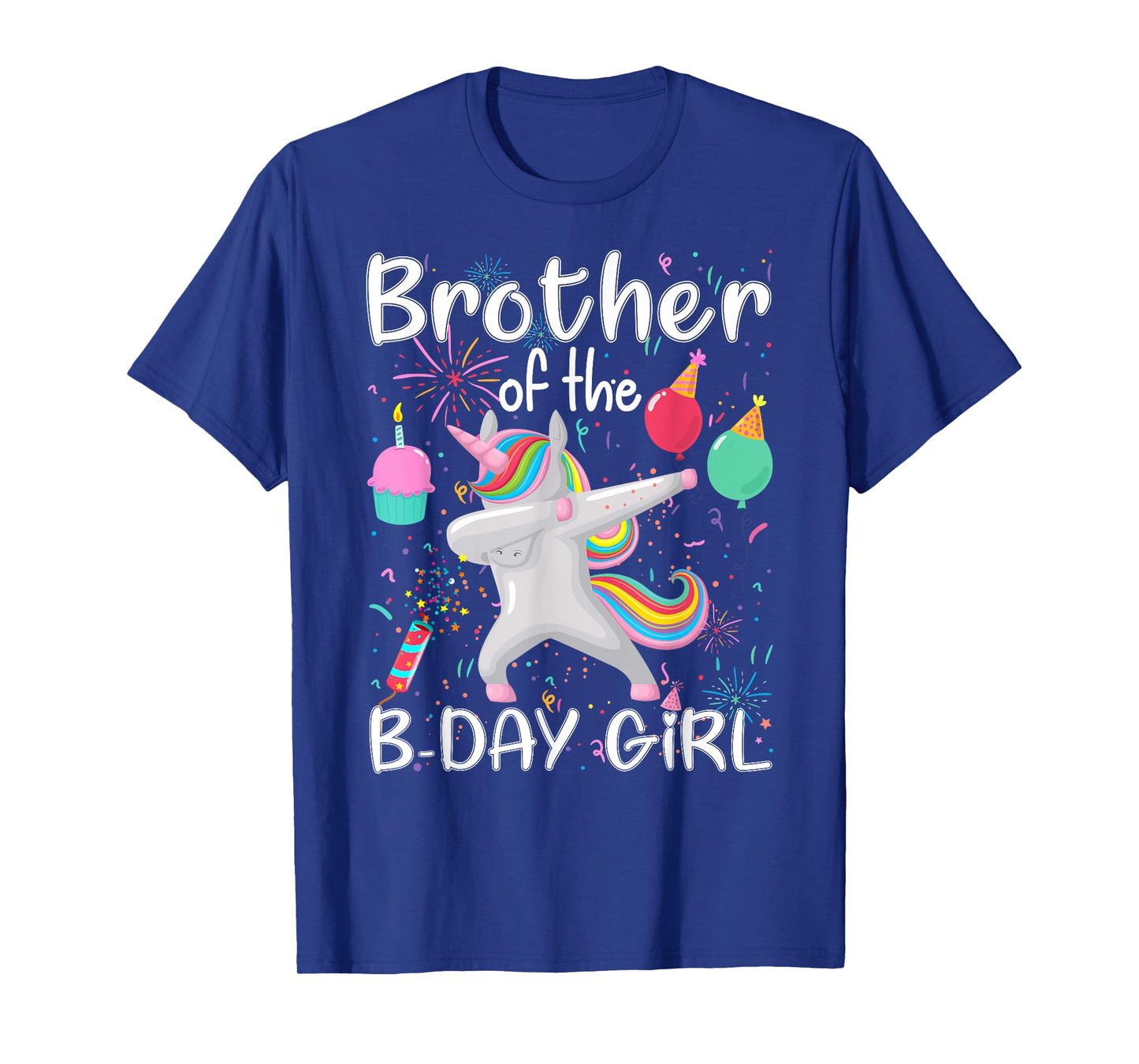 Brother of The Birthday Girl Unicorn Dabbing Party T-Shirt