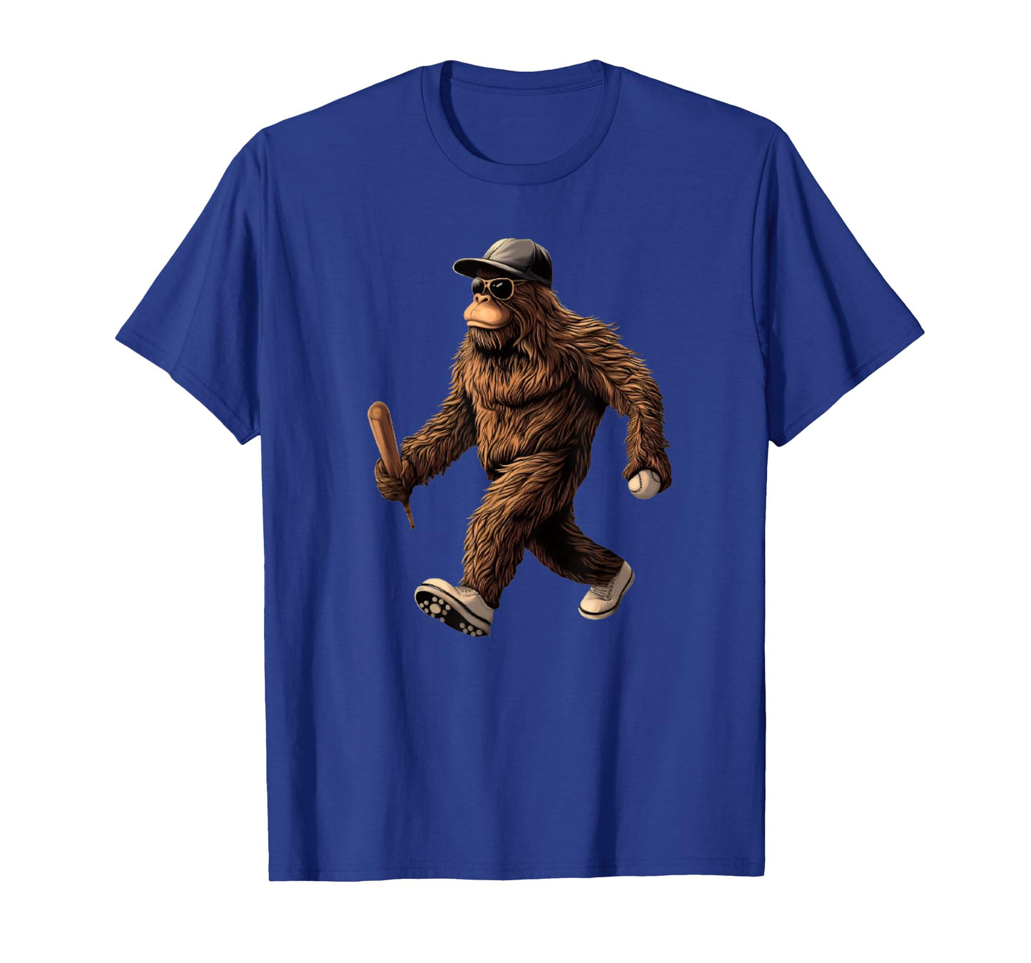 Funny Bigfoot Sasquatch for Men Women Coach Player Baseball T-Shirt