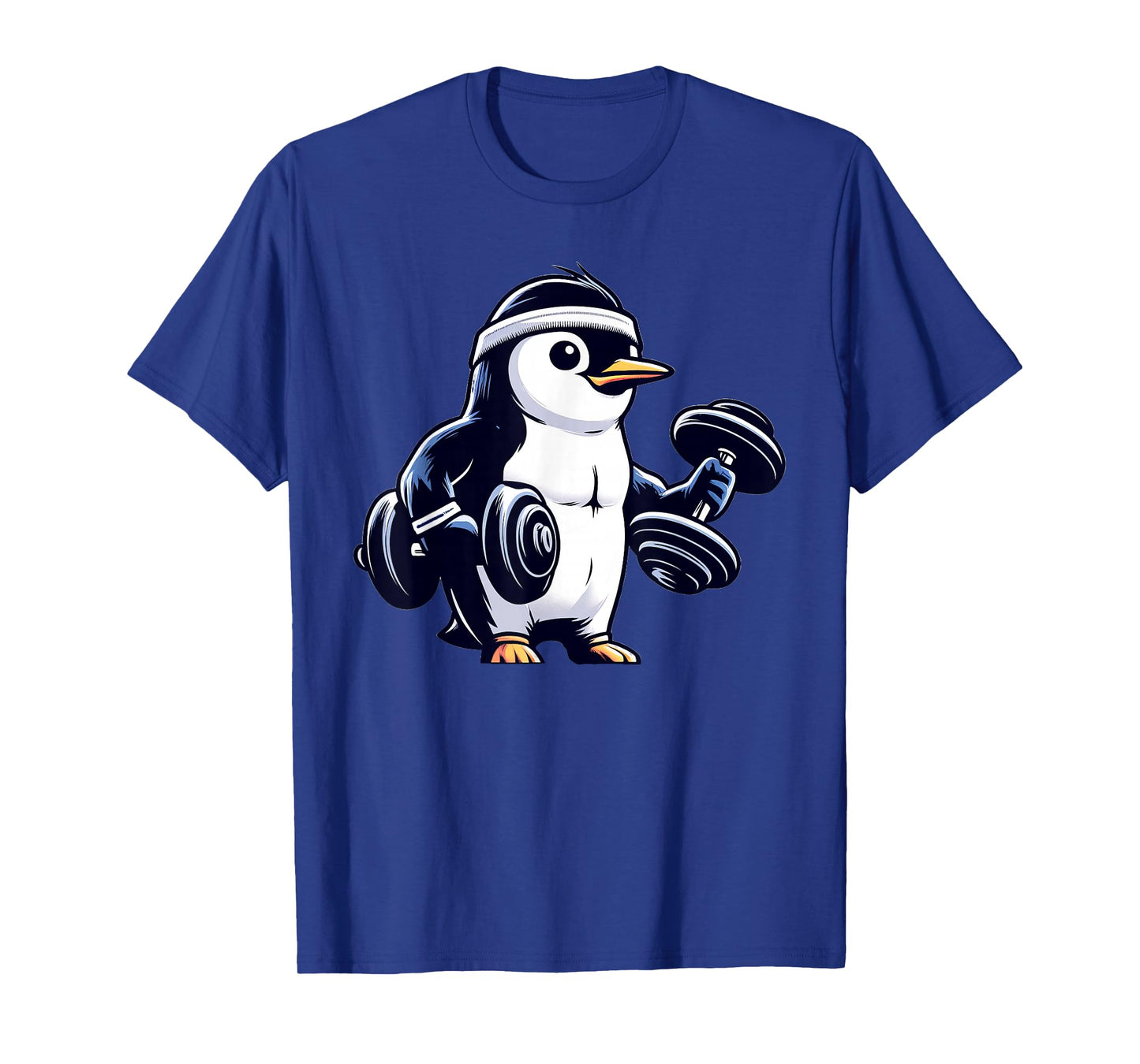 Penguin Powerlifting Weightlifting Gym Workout T-Shirt