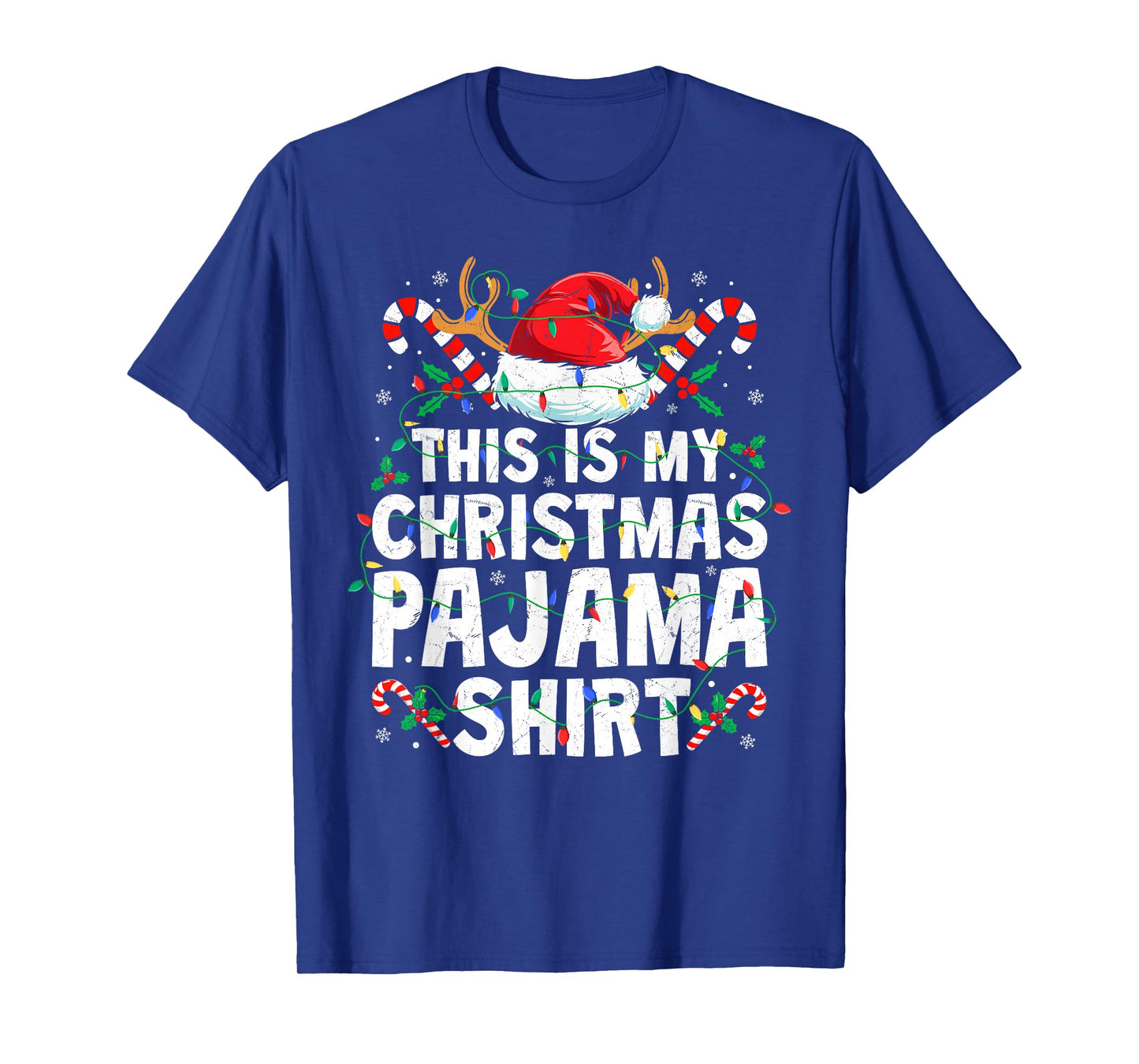 Christmas for Men Women This is My Christmas Pajama Shirt T-Shirt