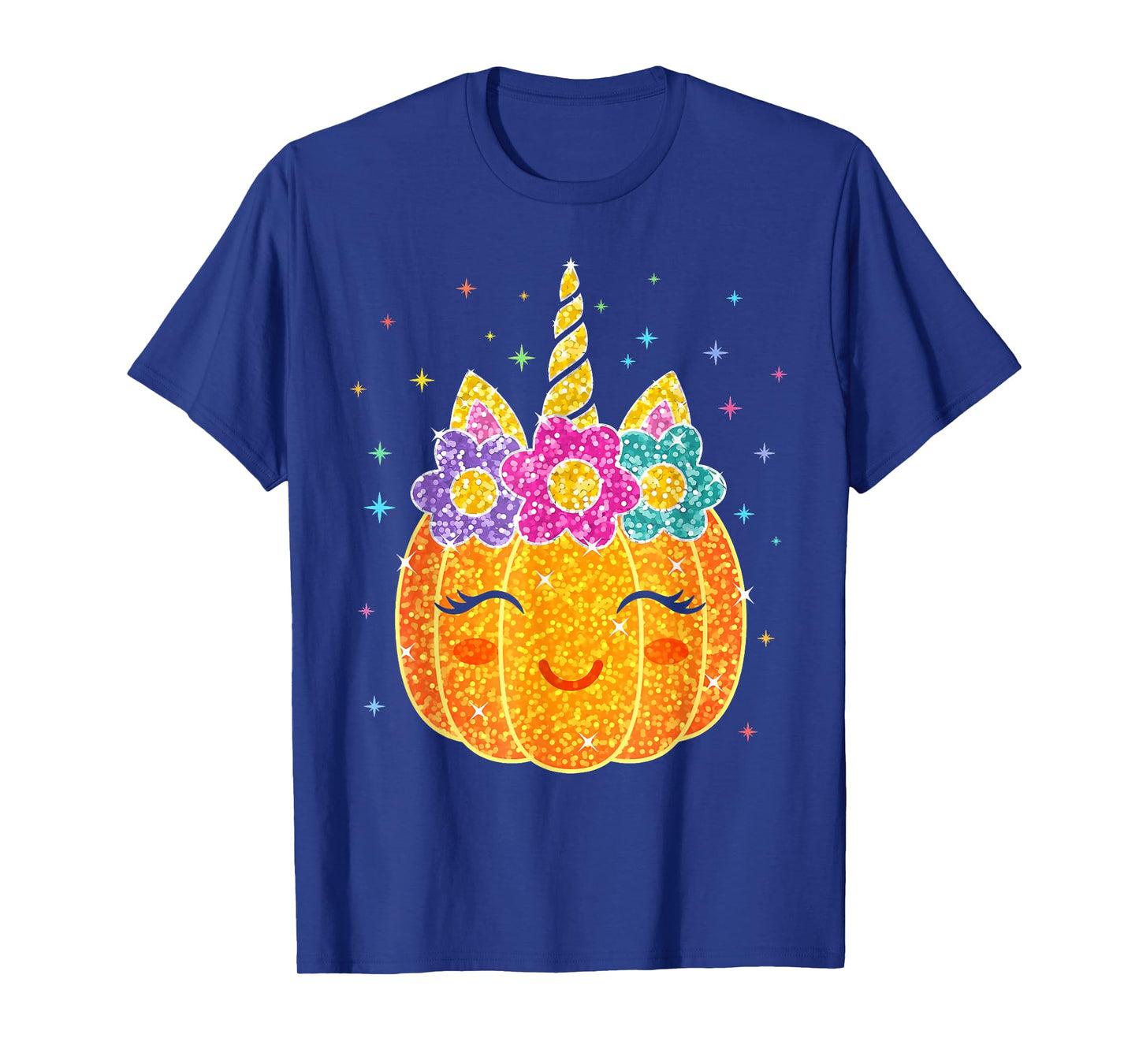 Cute Unicorn Pumpkin Halloween Costume for Girl Kids Toddler T-Shirt