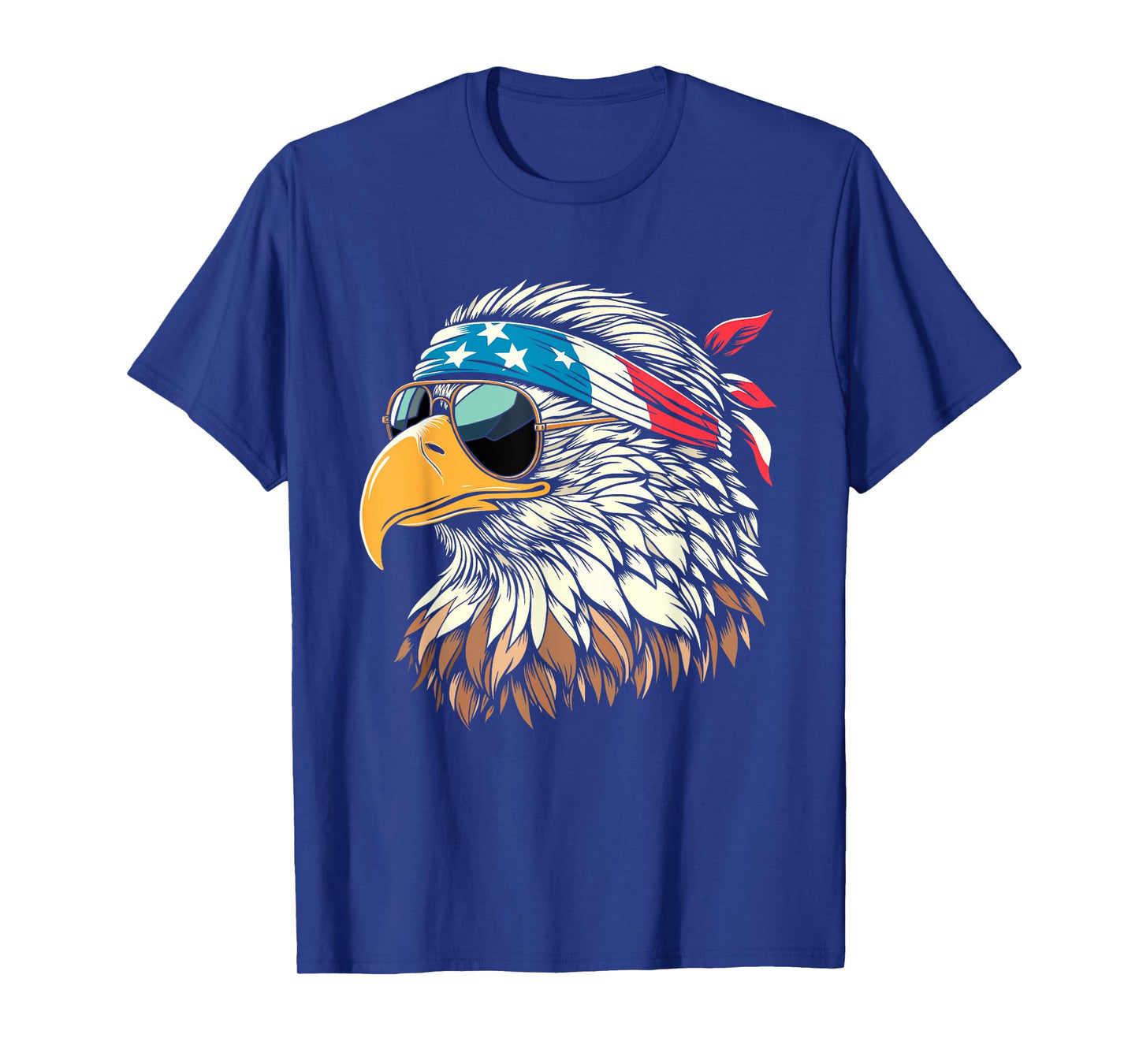Bald Eagle 4th of July USA American Flag Patriotic Men Women T-Shirt