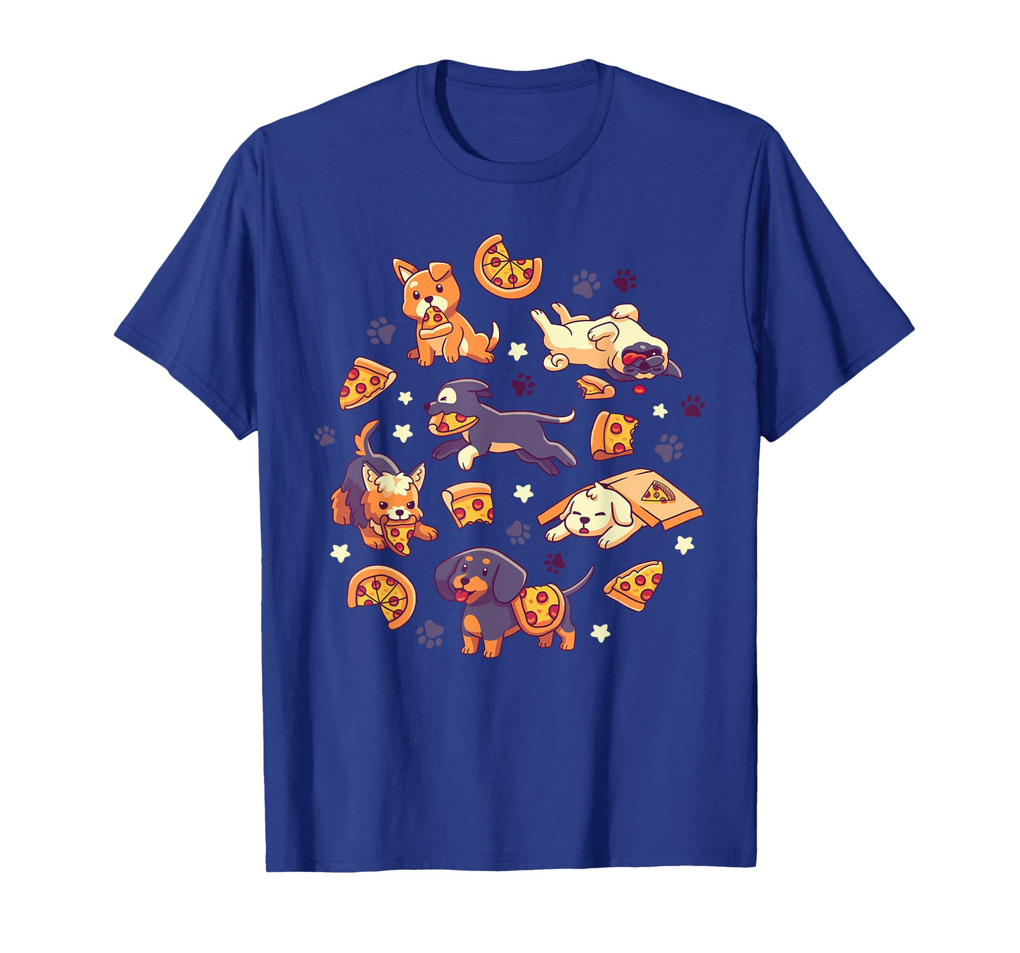 Pupperoni Pizza - Cute Puppy Dogs with Fast Food - Kawaii T-Shirt