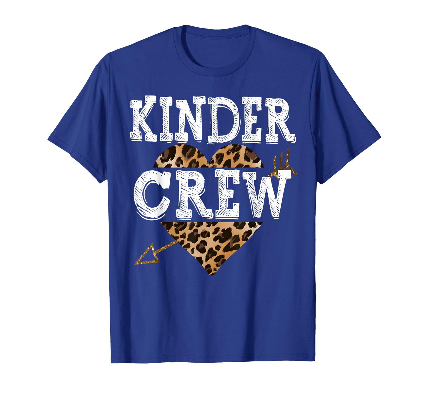 Leopard Kinder Crew Kindergarten Teacher 1st Day of School Men Women Girls Kids T-Shirt