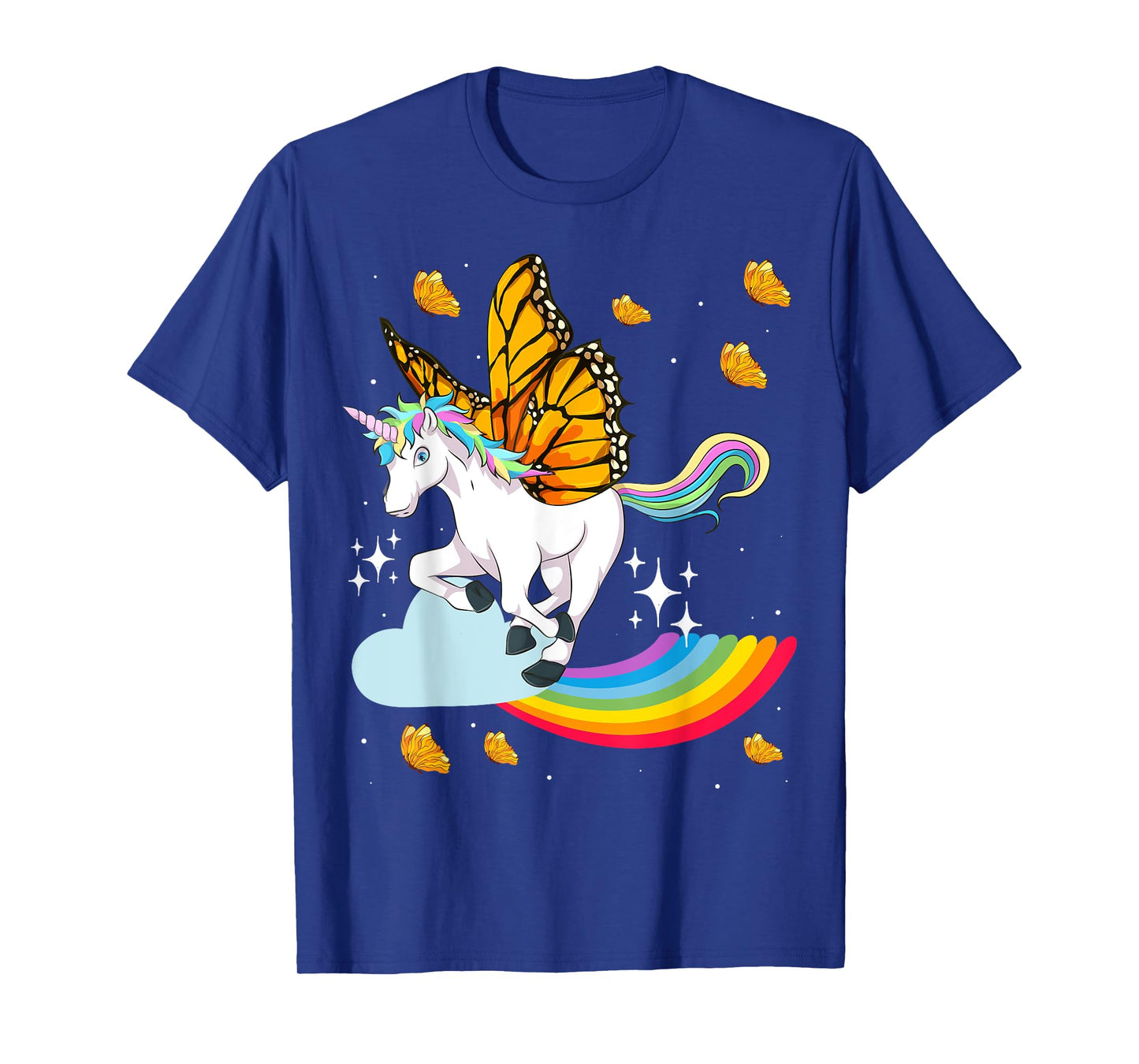 Fantasy Butterfly Animal Rainbow Magical Creature Unicorn T-Shirt
