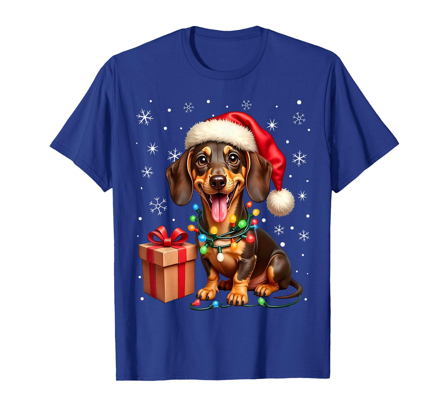 Dachshund Santa Claus Wiener Dog Costume Dachshund Xmas T-Shirt