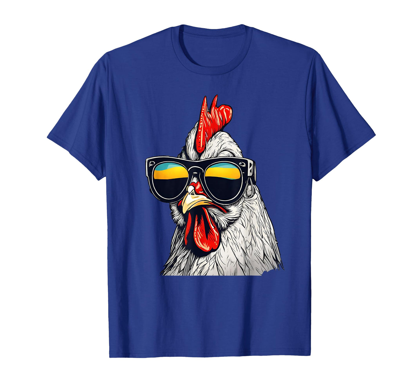 Cool Rooster Wearing Sunglasses Retro Vintage Chicken Tee T-Shirt