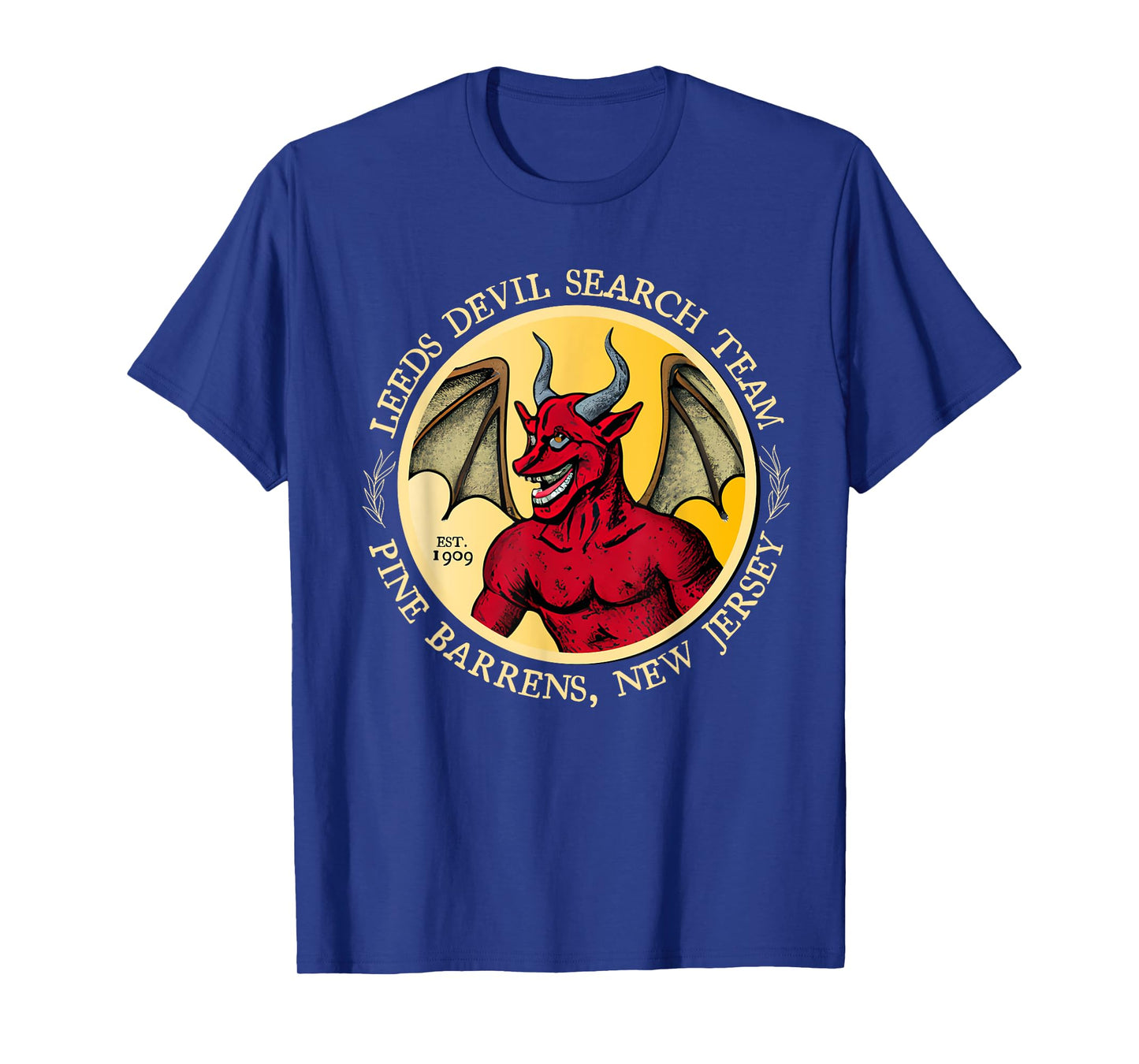 Leeds Devil Search Team Est 1909 Pine Barrens New Jersey T-Shirt