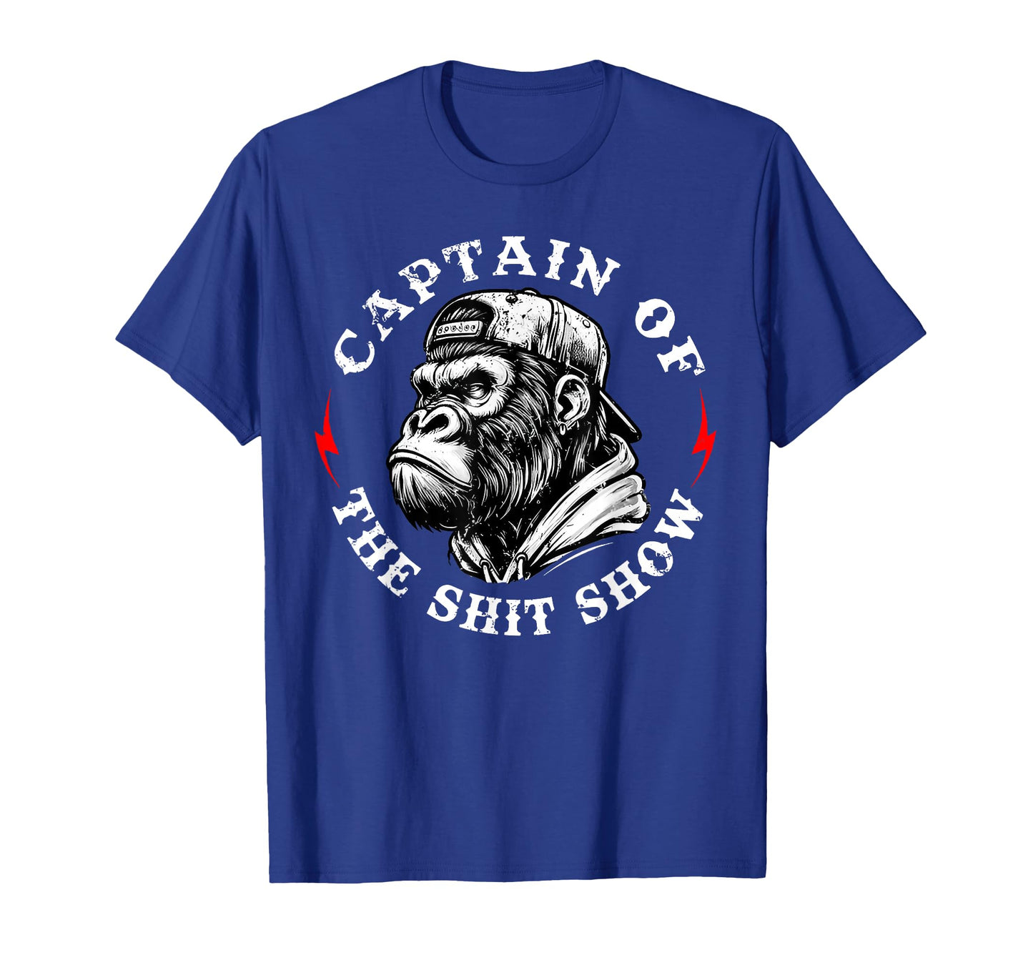 Captain of The Chaos Show Monkey Funny Animal T-Shirt