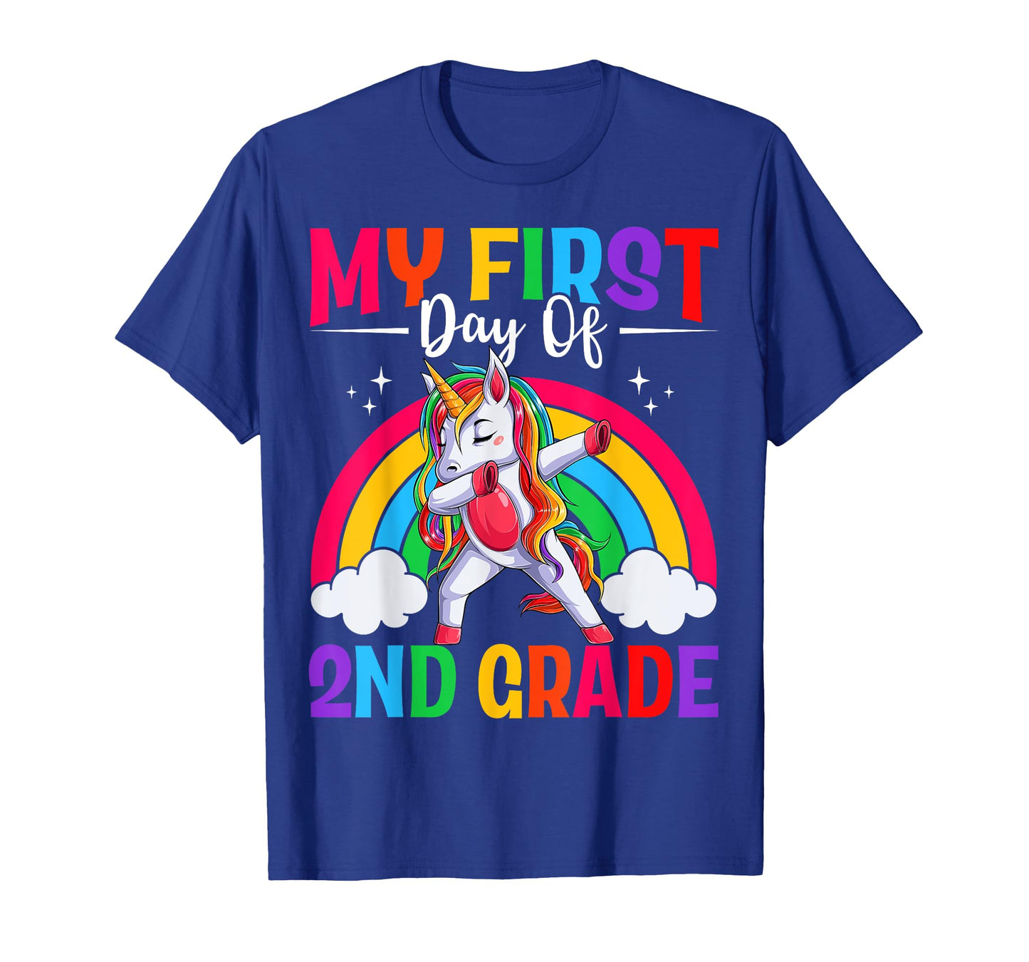 My First Day Of 2nd Grade Unicorn Second Grade Team Girls T-Shirt