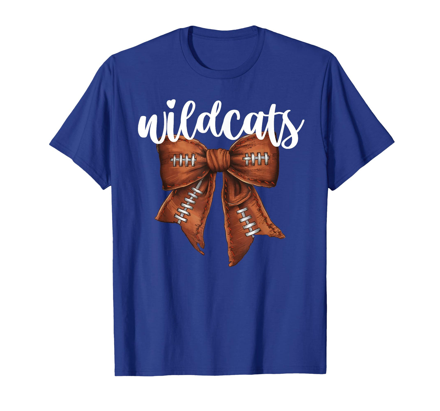 Wildcats Football Bow School Spirit Team Mascot Game Night T-Shirt