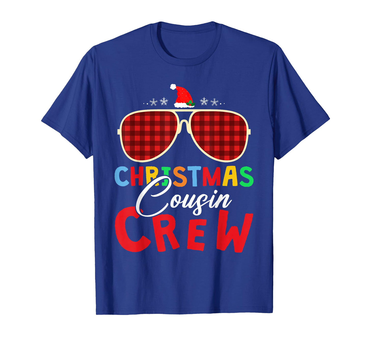 Christmas 2025 Cousin Crew Xmas Lights Funny Matching Pajama T-Shirt