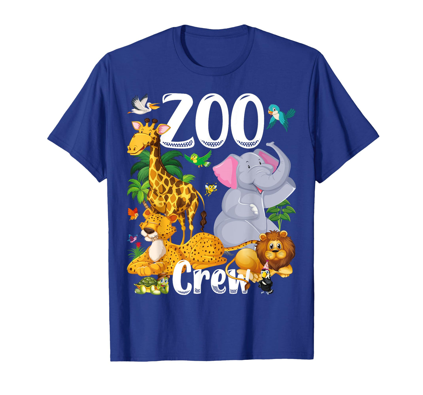 Zoo Birtday Trip Funny Safari Animals Zoo Crew T-Shirt