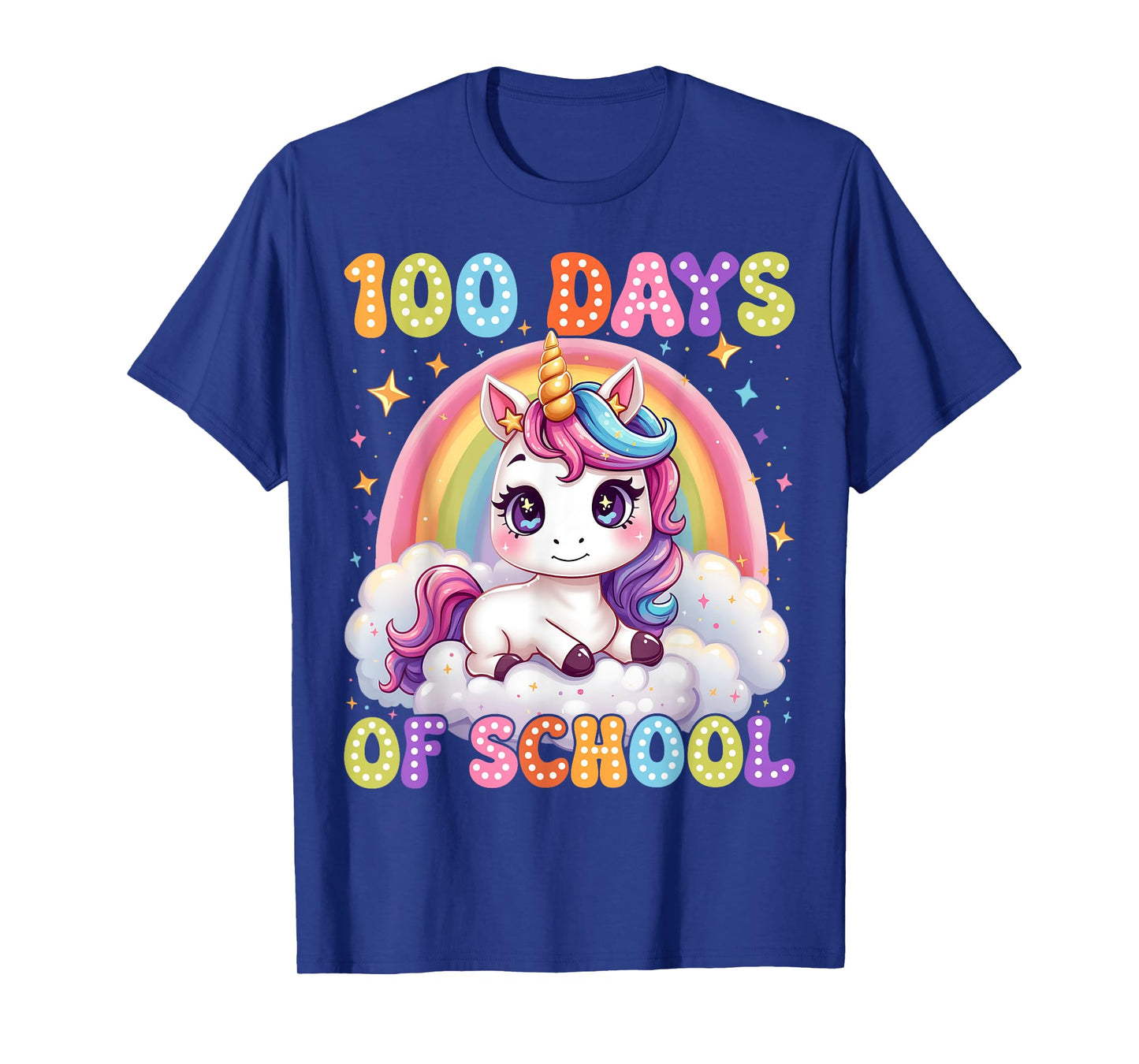 100 Days Of School Unicorn 100th Day Of School Teacher Kids T-Shirt