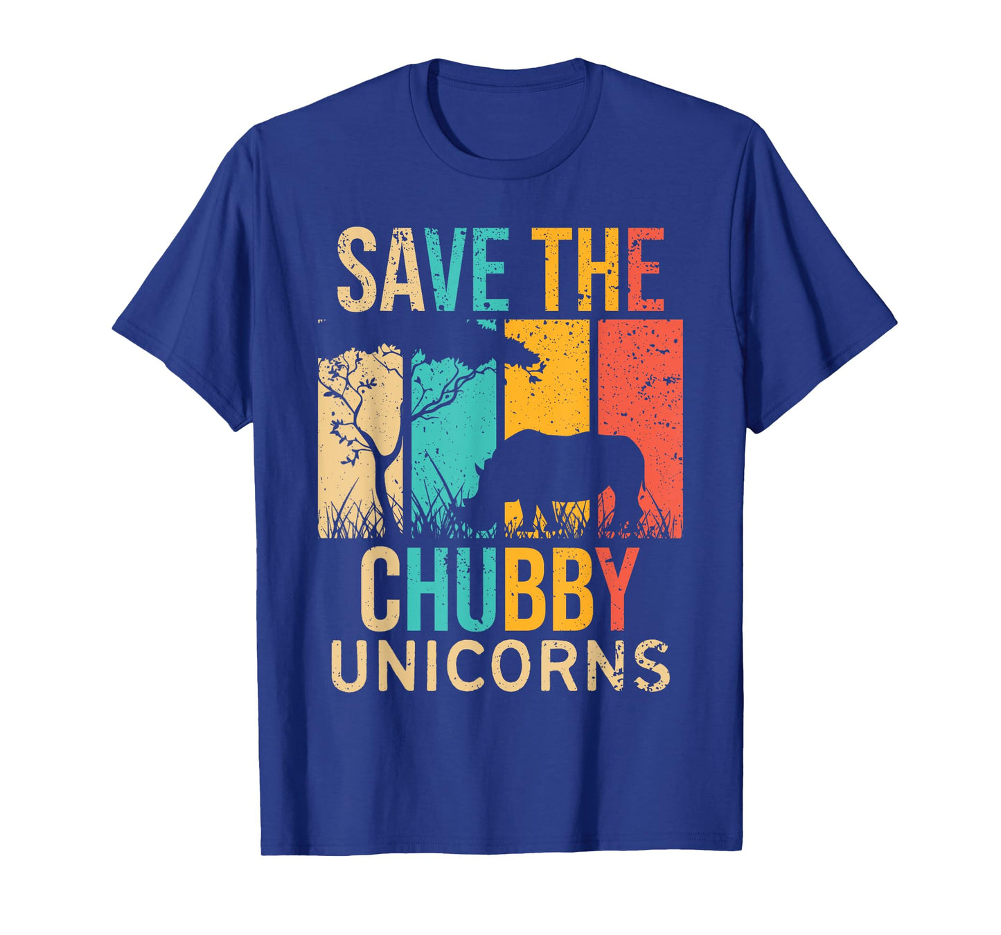 Save the Chubby Unicorns - Rhino Fat Unicorn Rhinoceros T-Shirt