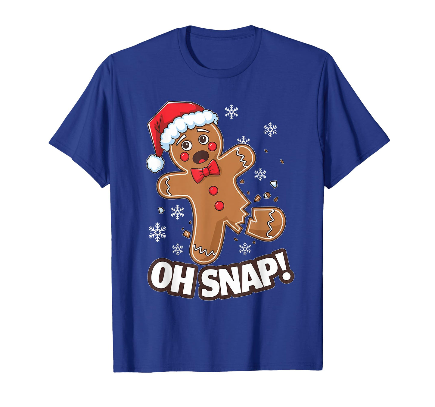 Funny Christmas Gingerbread Man Oh Snap Outfit Pajama T-Shirt