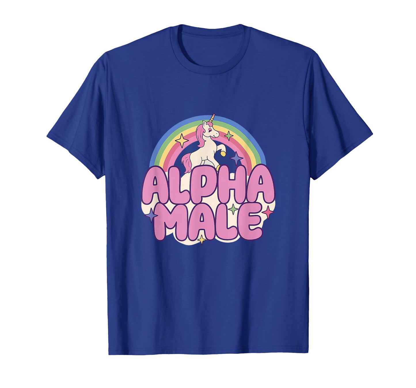 Alpha Male Unicorn, Pride, Funny, Rainbow T-Shirt