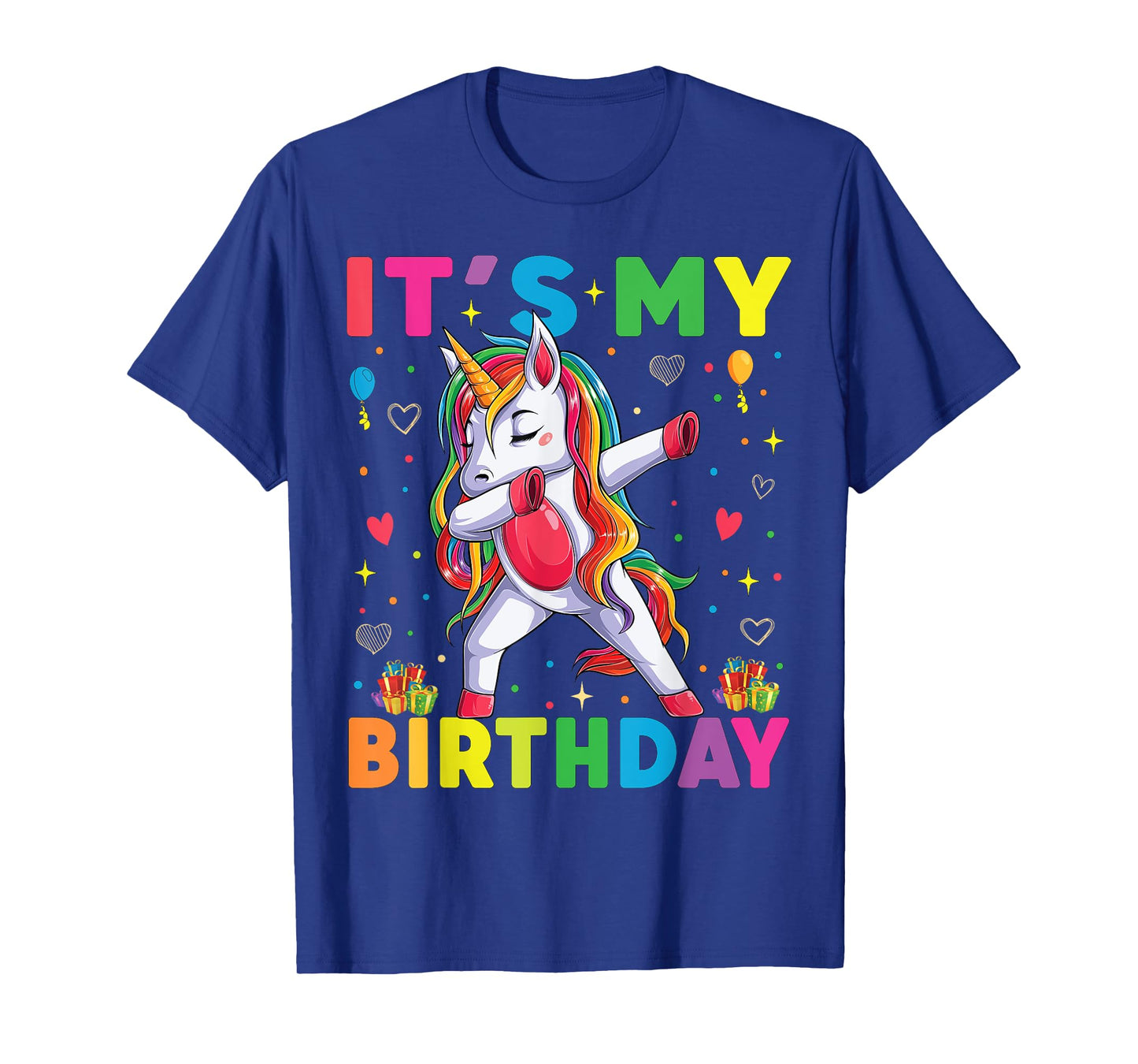 It's My Birthday for Girls Unicorn Dabbing T-Shirt
