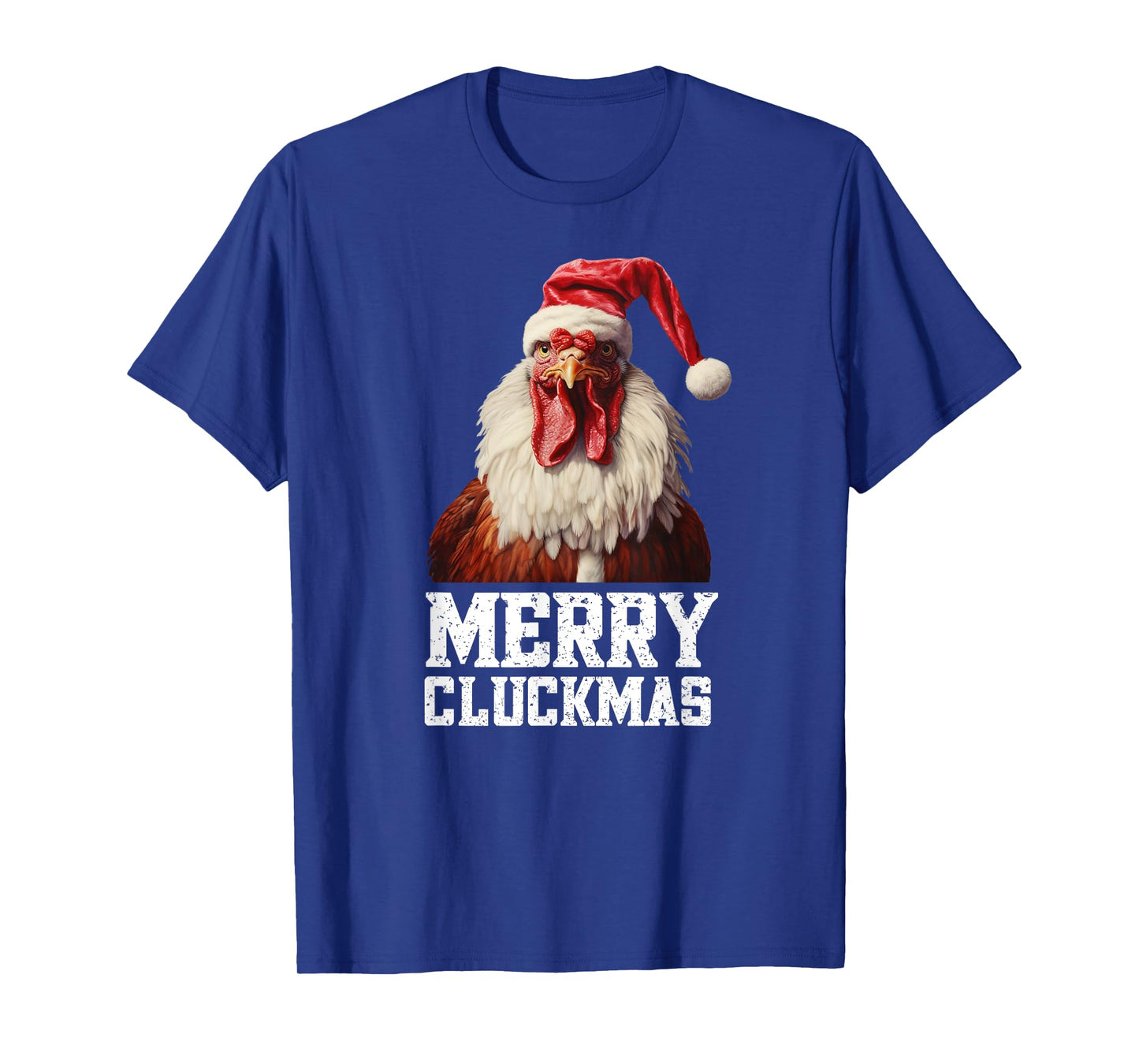 Funny Chicken Santa Farm Bird Xmas Humor Rooster Christmas T-Shirt