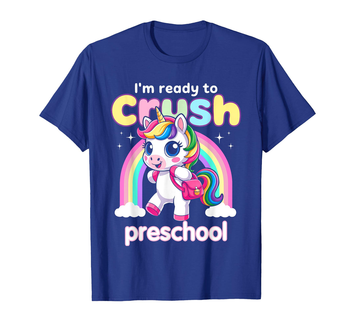 First Day of Preschool Shirt Girls Back To School Unicorn T-Shirt