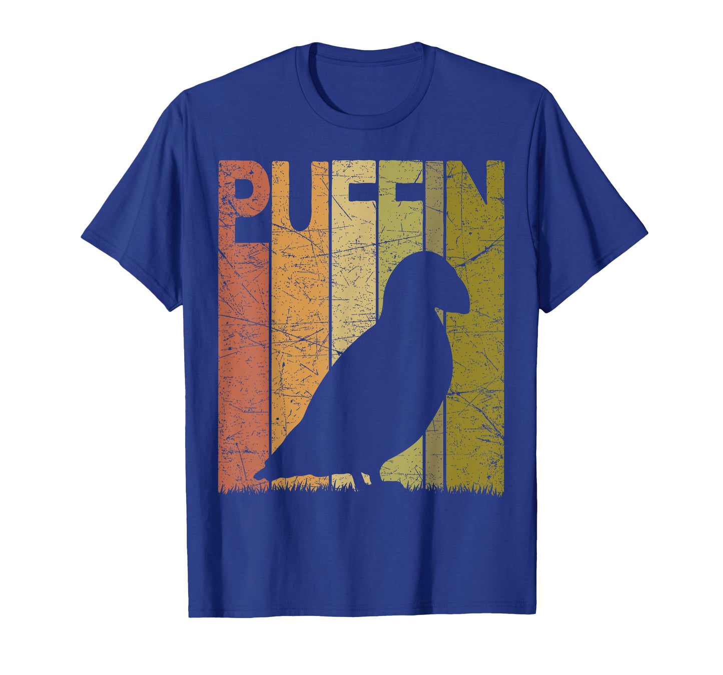 Puffin Vintage Birdwatching Puffin Retro Ornithology Birding T-Shirt