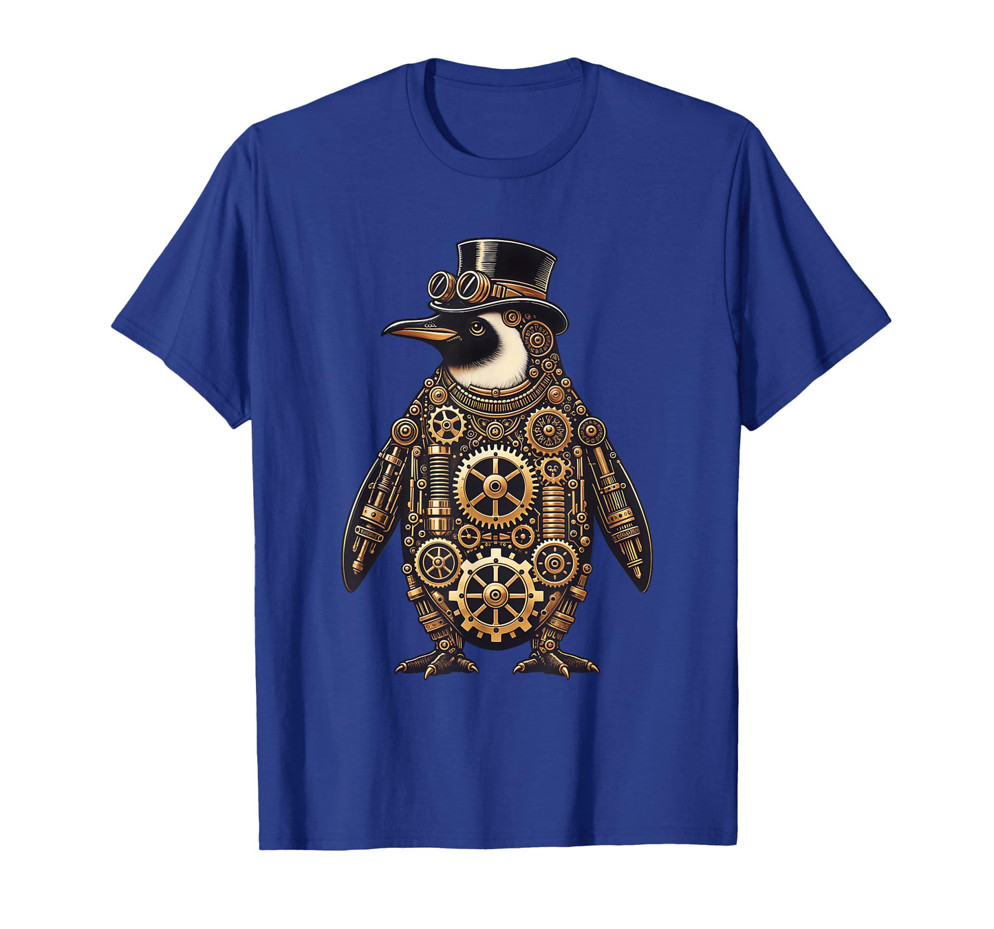 Steampunk Penguin Shirt Vintage Mechanical Gears Penguin Art T-Shirt