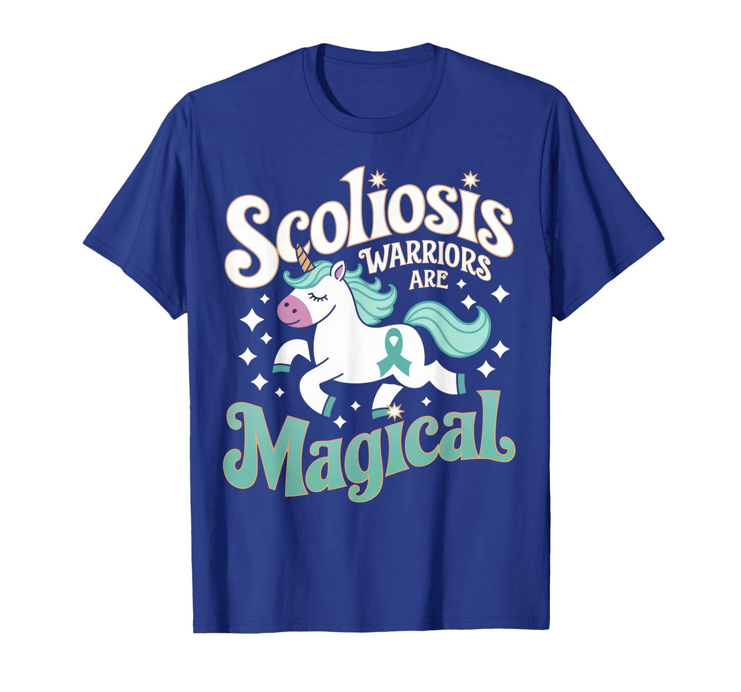 Scoliosis Warriors Are Magical Unicorn Support Awareness T-Shirt