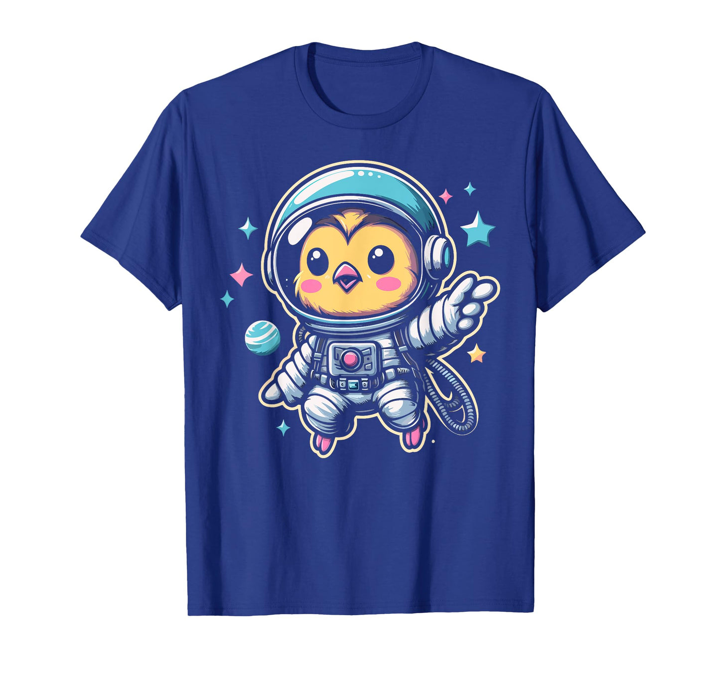 Chicken Astronaut Space Galaxy Farm Animal Poultry Lover T-Shirt