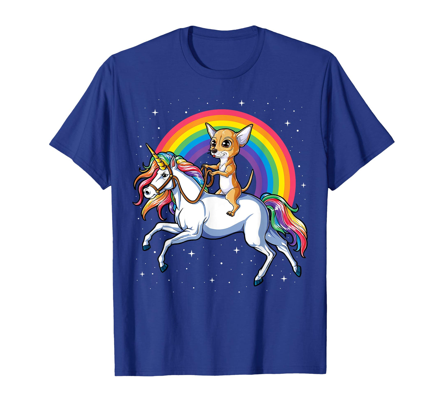 Chihuahua Unicorn T shirt Girls Space Galaxy Rainbow Dog Tee T-Shirt