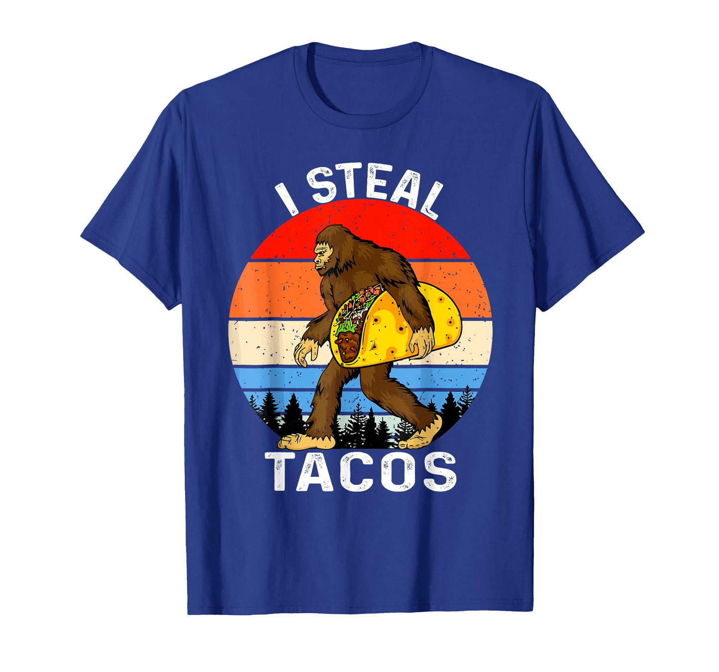 Funny I Steal Tacos Bigfoot Carrying Taco Cinco De Mayo 2025 T-Shirt